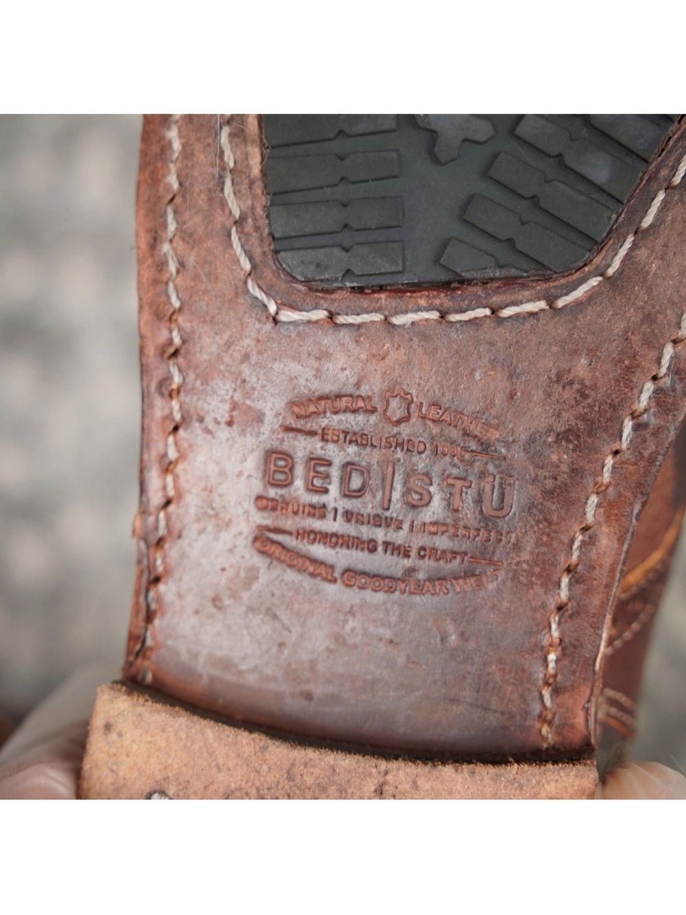 Bed Stu Cobbler Ankle Bootie With Fringe Women’s US8 Brown Leather Inside & Out - Picture 12 of 15